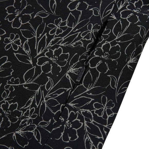 Hang Ten® NWT Sun Tee!! Women's Quick-dry UPF 50+ Long Sleeve Black Floral - Picture 3 of 3
